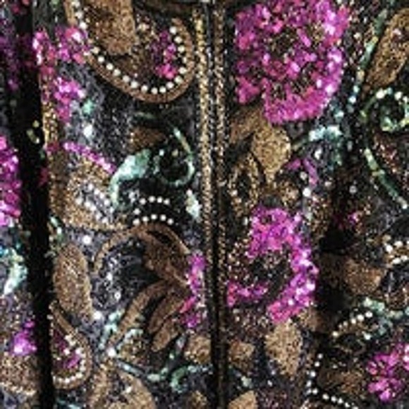 Blacktie Oleg Cassini embellished jacket XL - Picture 3 of 5